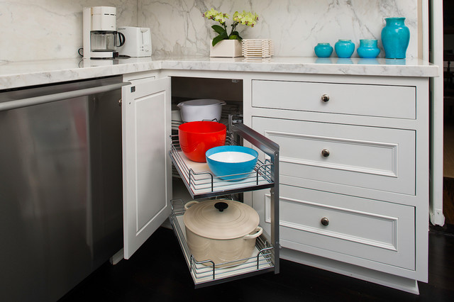 Kitchen Pullout Corner Unit traditional-kitchen