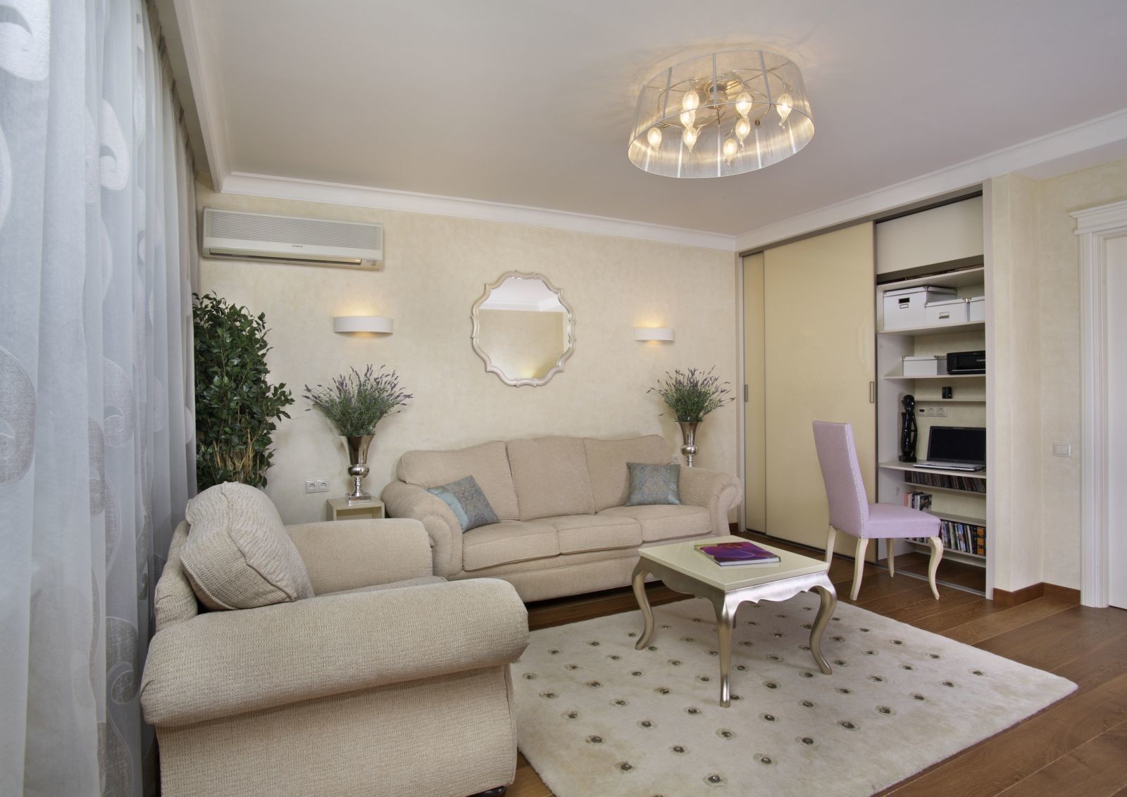 Квартира 78 кв.м. «Сиреневое настроение»