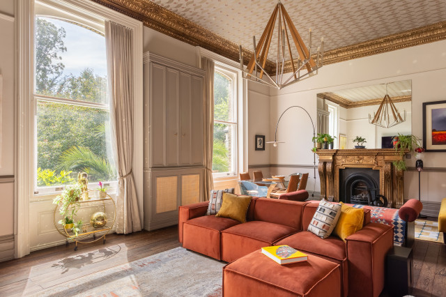 Regency Flat Hove eklektisk-dagligstue