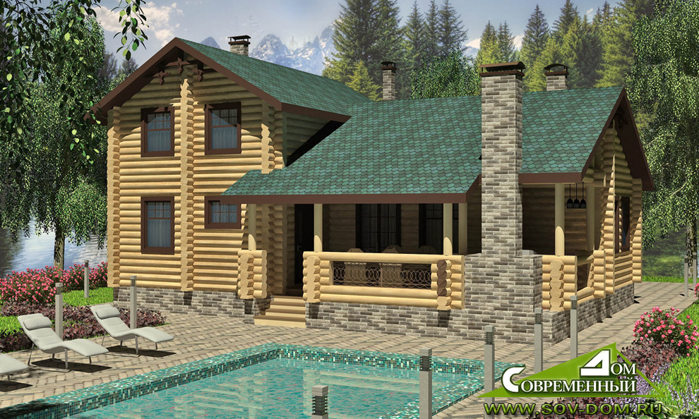 16-055 Жилой дом из оцилиндровки