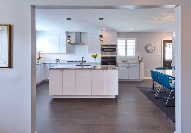 Contemporary Kitchen with white laminate doors contemporary-kitchen