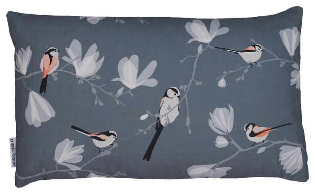 Long Tailed Tit Bloom Cushion