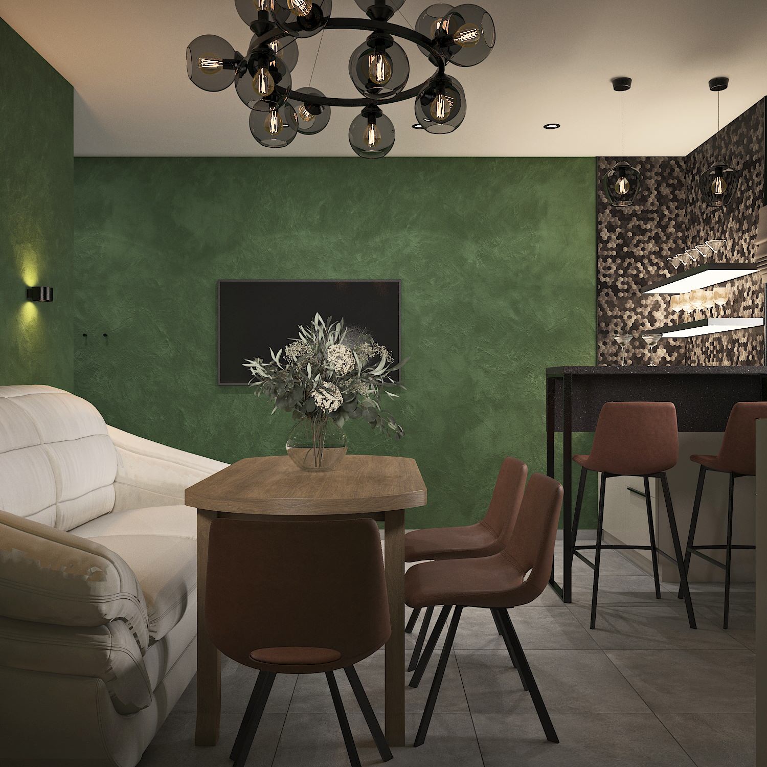 Коттедж 4 этажа