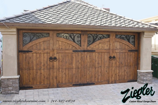 French Garage Door Mediterranean Shed Orange County By