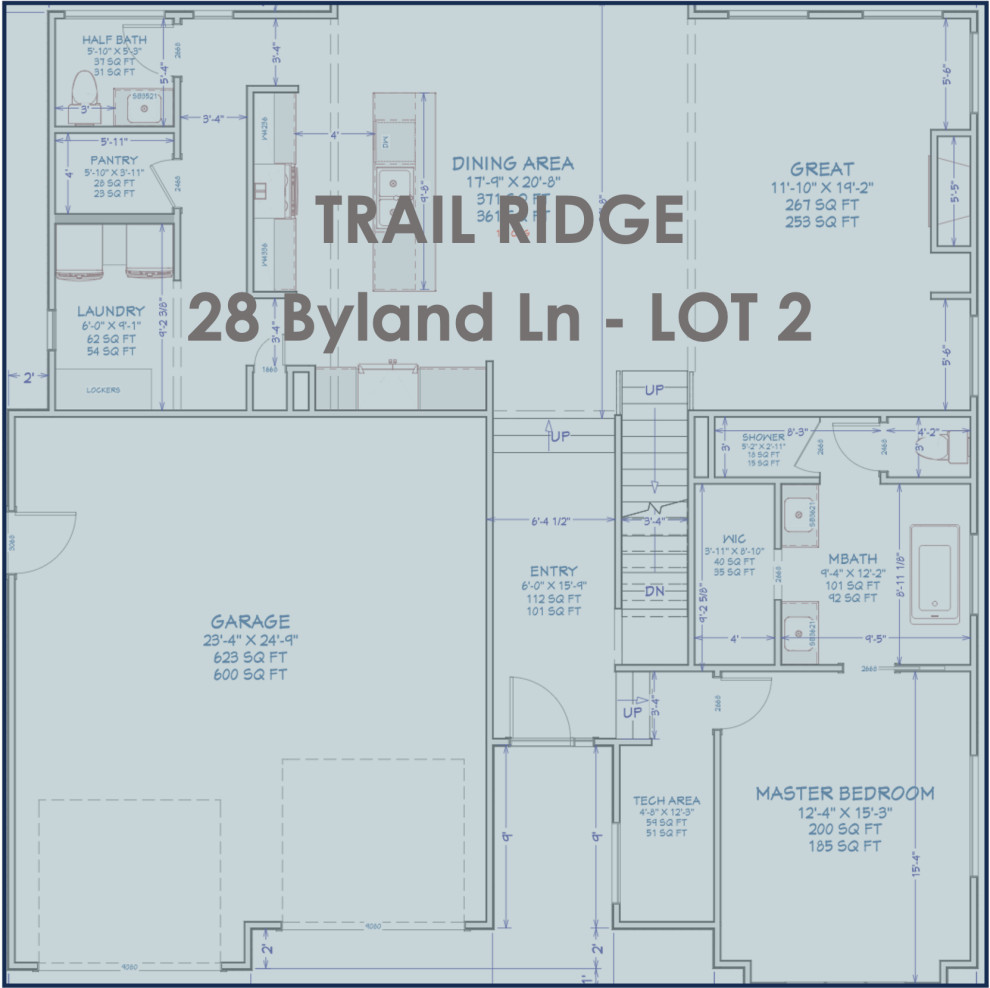 TRAIL RIDGE SUBDIVISION - 38 LOTS