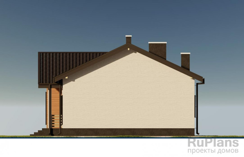 Rg5906 - Одноэтажный дом с тремя спальнями