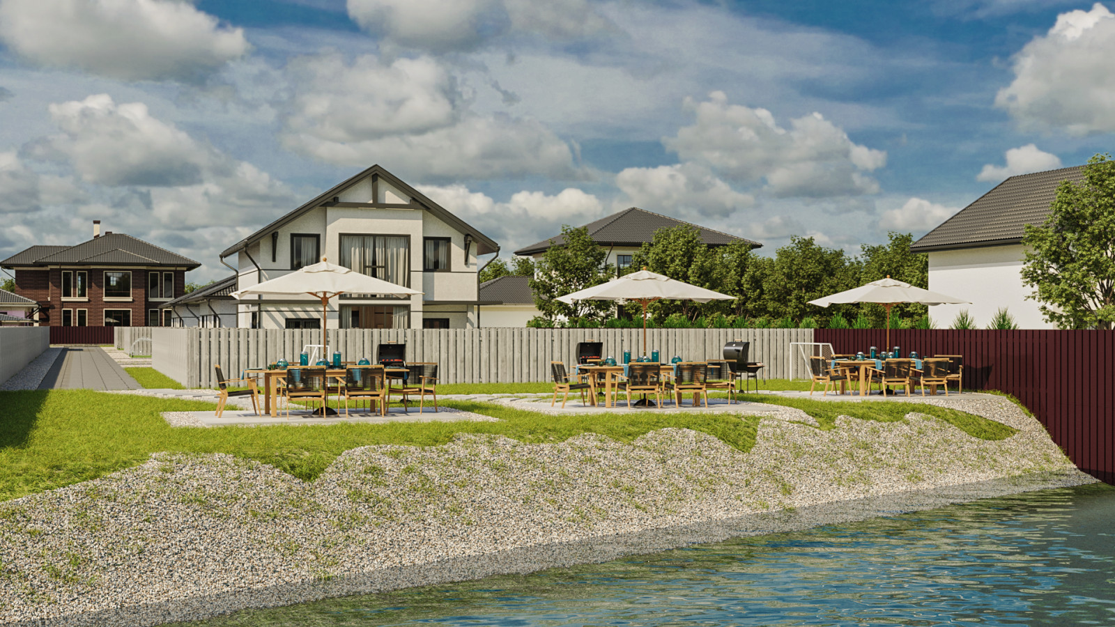 Build project. Cottege complex