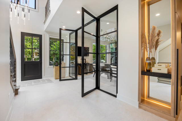 End Unit - Modern Luxury Rowhome | Heritage Place Naperville, IL contemporary-hallway-and-landing