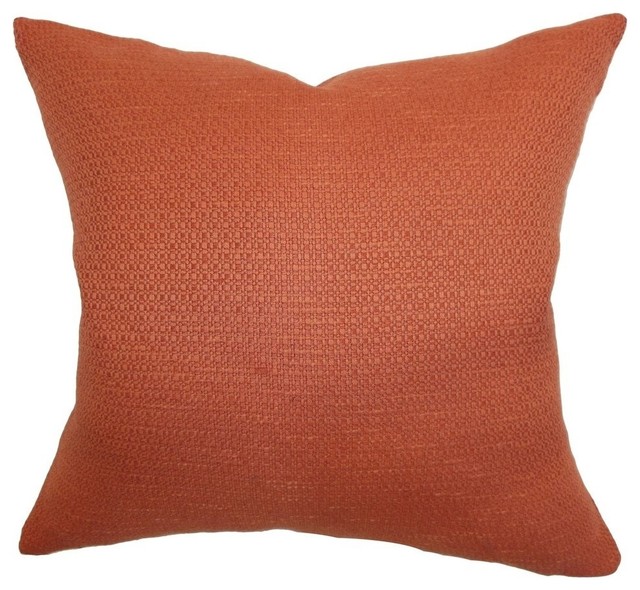 Iduna Plain Pillow Rust 20"x20"