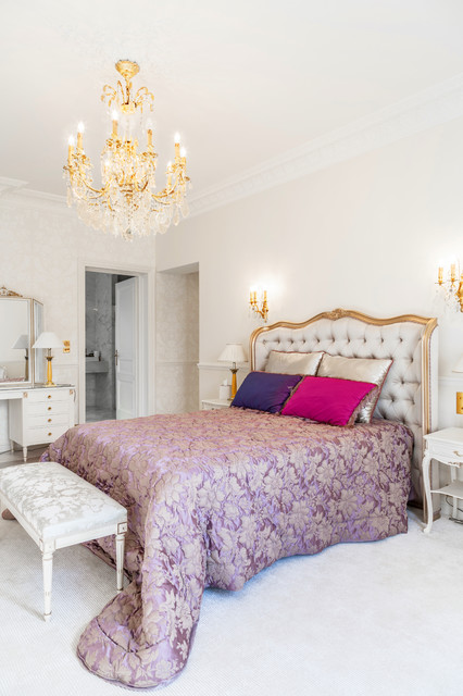 Appartement de Luxe - Triangle d'Or, Paris klassisch-schlafzimmer