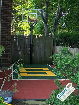 Small Backyard Basketball Court - Contemporary - Home Gym ...