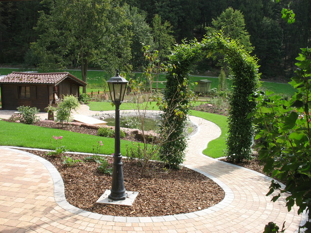 Teich und Neugestaltung eines Garten Campagne Jardin Francfort