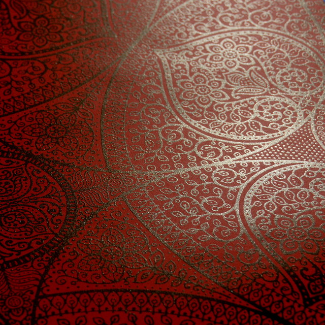 Orientalisches mandala in rot asiatisch tapeten sonstige ...