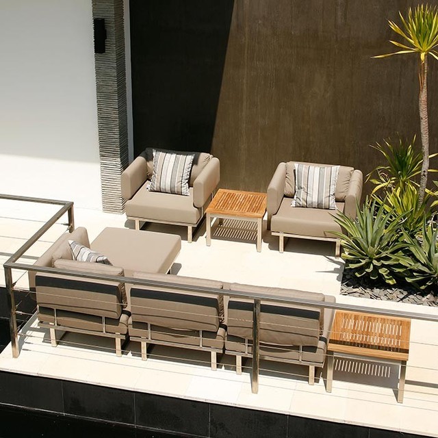 Barlow Tyrie Mercury Deep Seating Module Sectional And Armchairs
