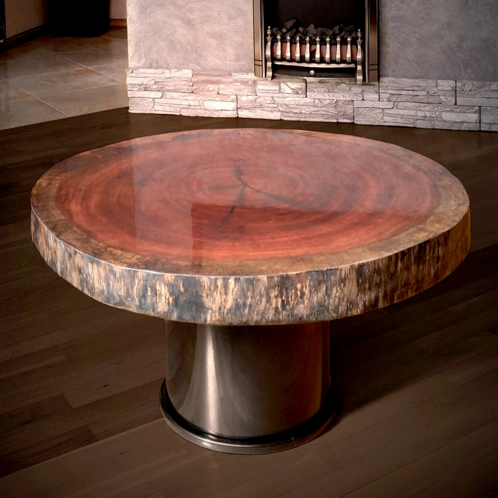 Кофейный стол ИНГЛИЯ, красного дерева бубинга