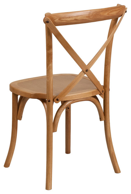 Oak Cross Back Chair - Transitional - Dining Chairs - by GwG Outlet | Houzz