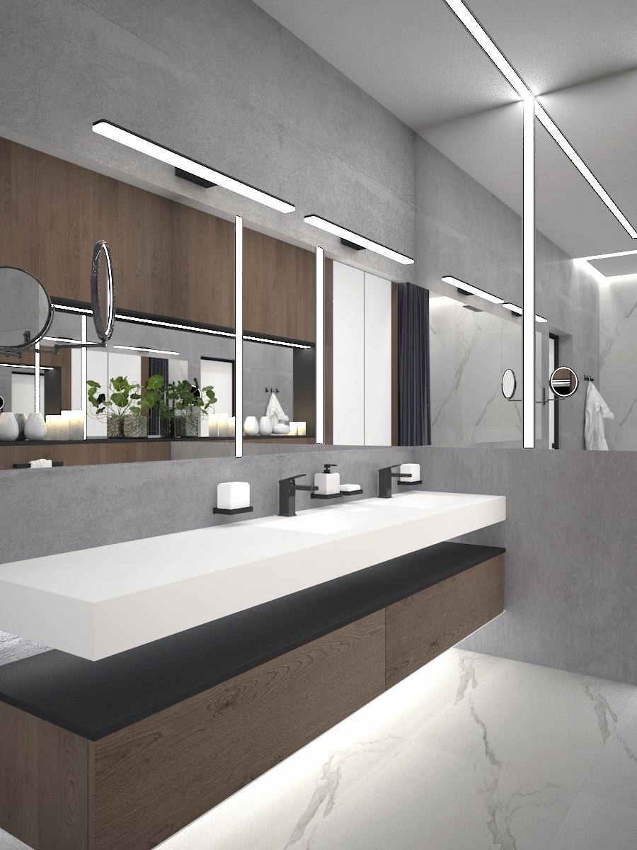 Просторная ванная комната