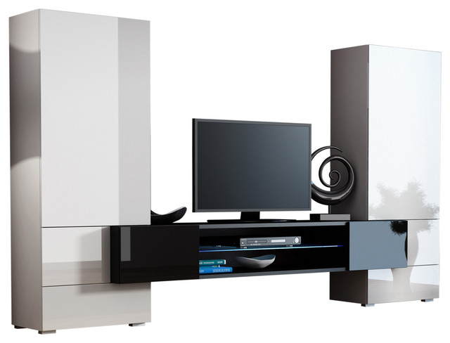 Modern Entertainment Center Wall Unit Tori Fits 65 Tv