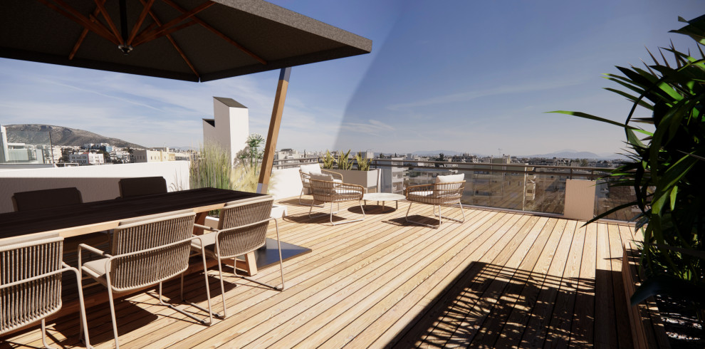 Roof terrace In Glyfada, Athens