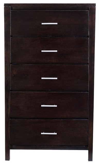 Modus Nevis 5 Drawer Chest In Espresso Finish Transitional