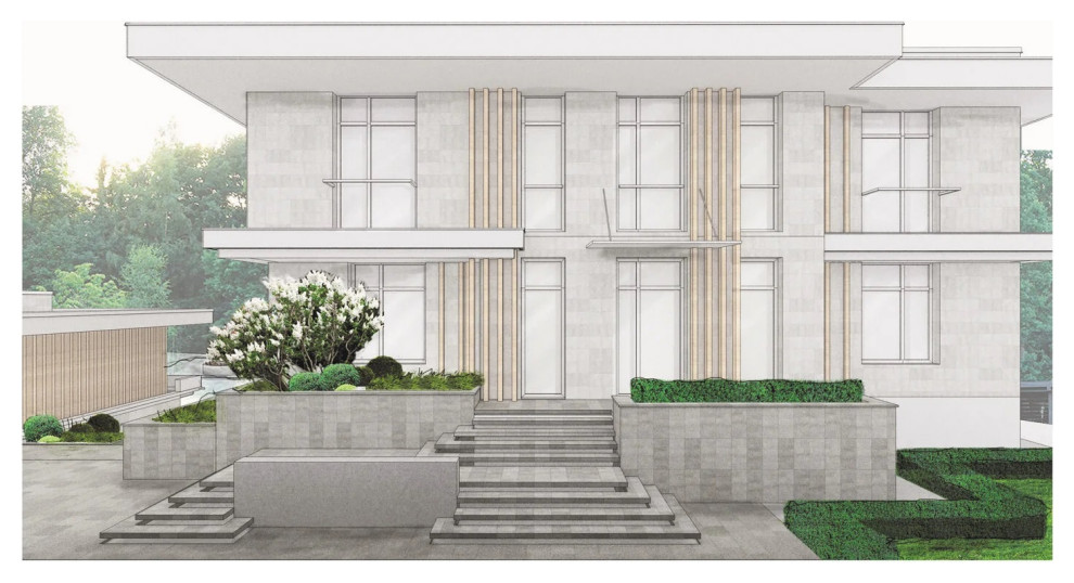 Ландшафтная концепция. Подмосковье. 2021