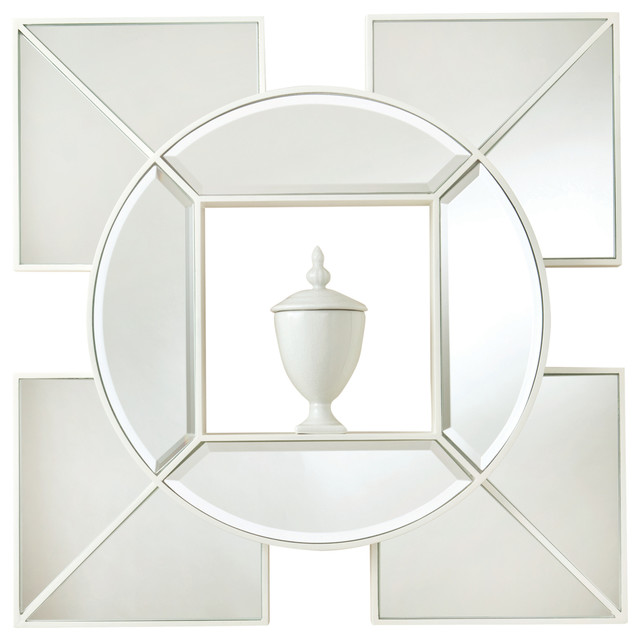 Arabesque Shadow Box Mirror White