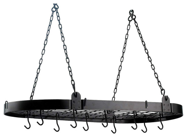 Oval Hanging Pot Storage Rack - Oil Rubbed Bronze