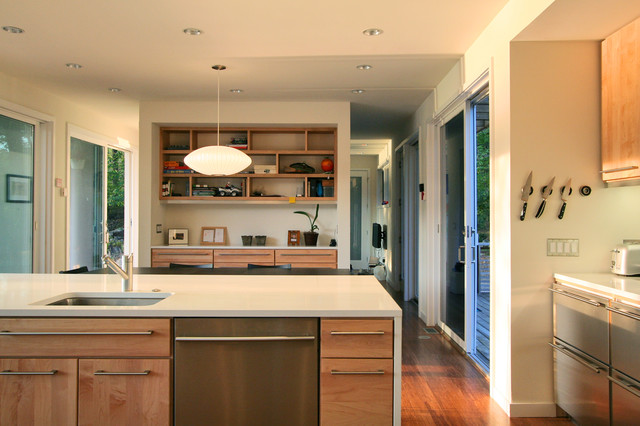Lake Iosco House interior moderne-koekken