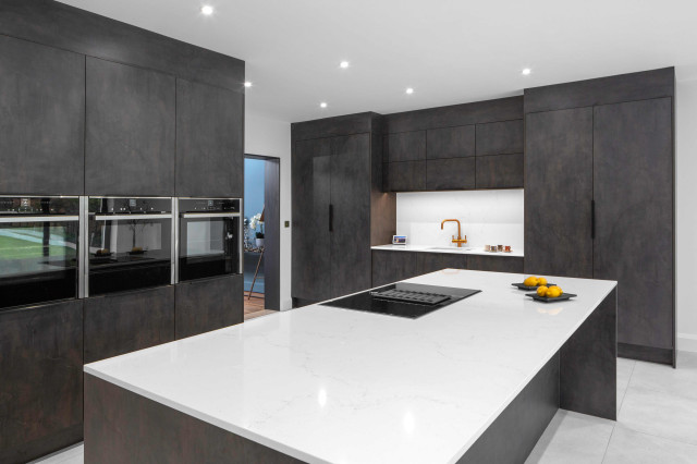 Black Gold Slate Colour Kitchen contemporary-kitchen