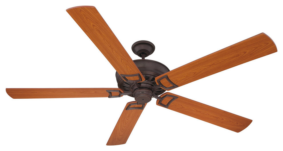72" Ceiling Fan With Blades Included - Oiled Bronze Gilded