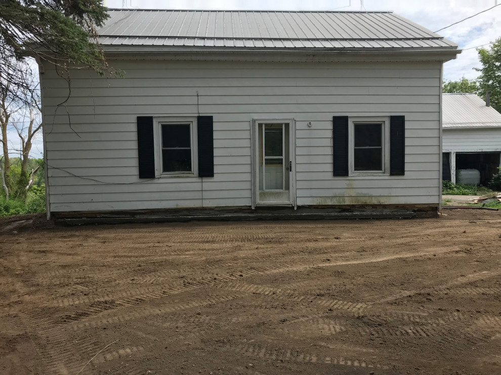 Failing foundation wall replacement