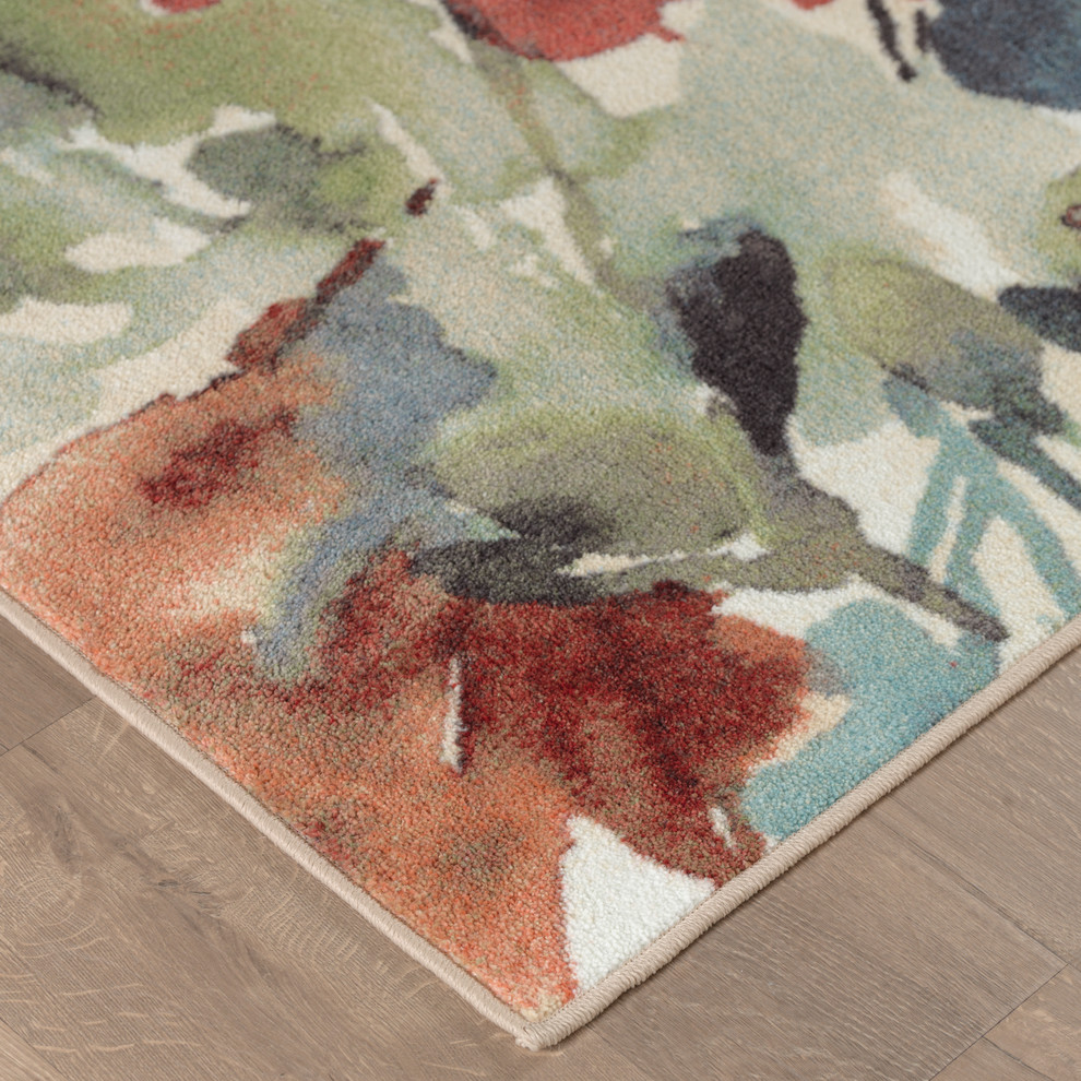 Aurora Watercolor Zen Rug Contemporary Area Rugs by Mohawk Home