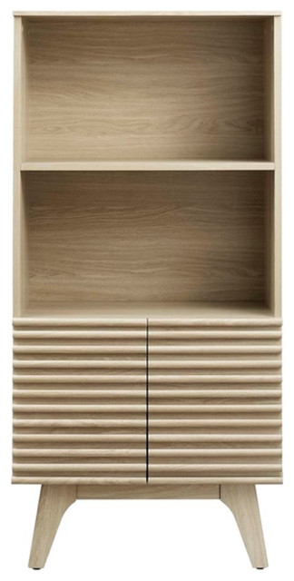 Modway Render Particleboard and Laminate Display Cabinet Bookshelf in ...