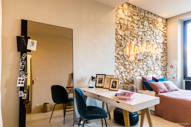 R&eacute;novation d'un duplex avec jardin medelhavsstil-barnrum