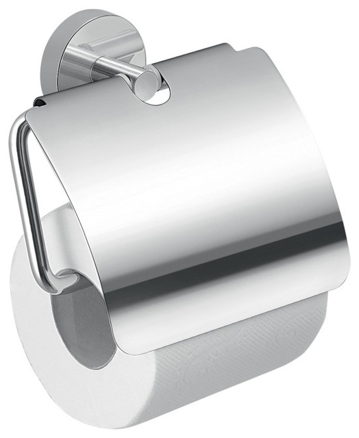 Chrome Toilet Paper Holder With Cover