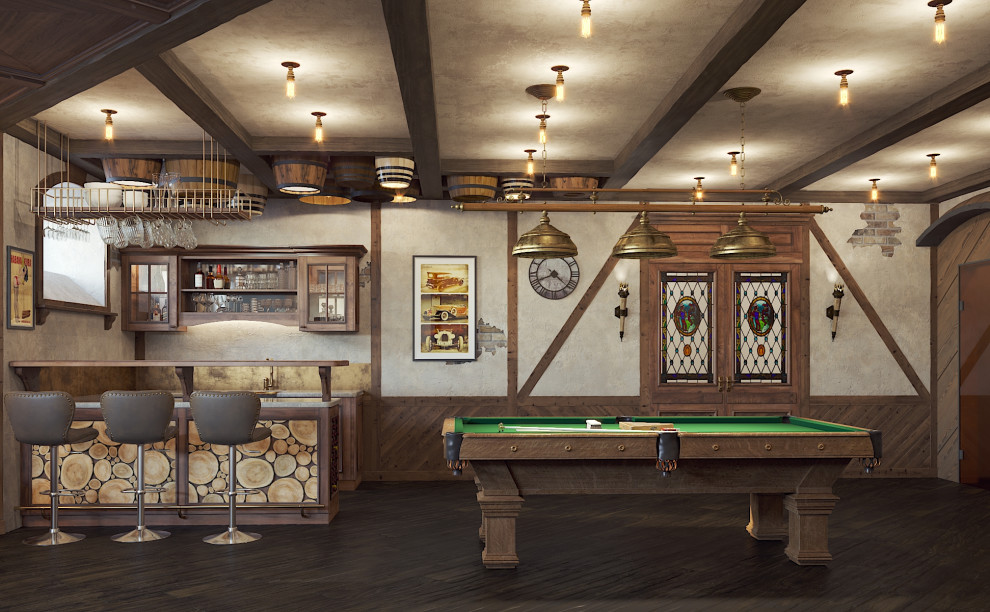 Бильядная. Вид на бильярдный стол.