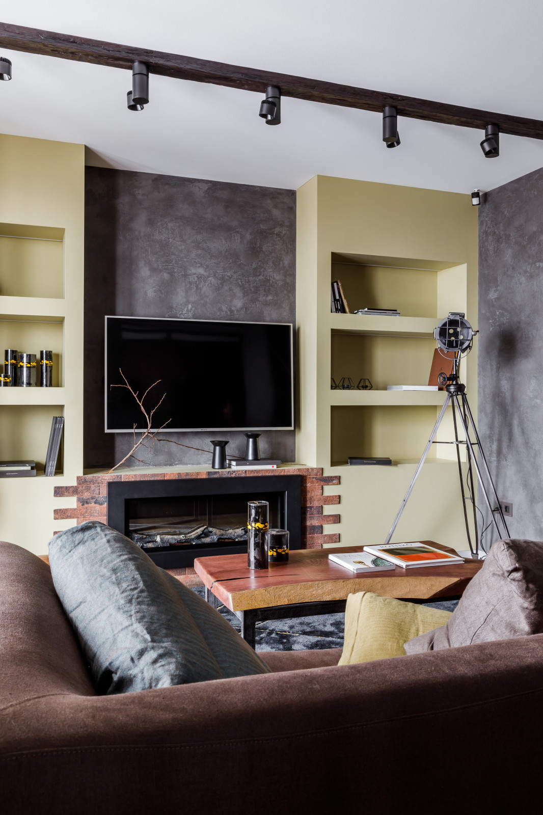 Фото гостиной реализованного проекта квартиры ЖК "Центральный"