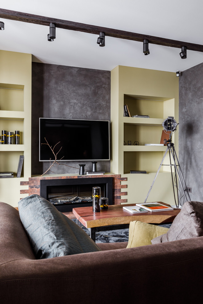 Фото гостиной реализованного проекта квартиры ЖК "Центральный"