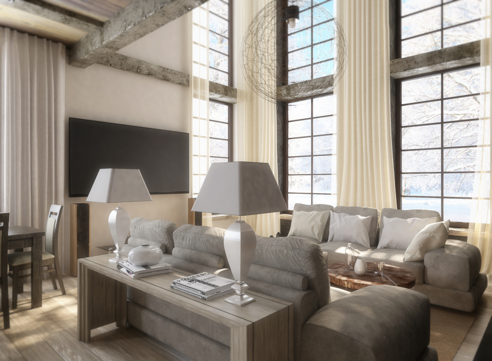 Дизайн интерьера загородного дома.