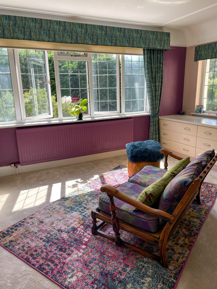 Contemporary and artistic bedroom and en-suite bathroom