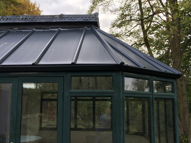 Conservatory conversion eklektisk-fasad