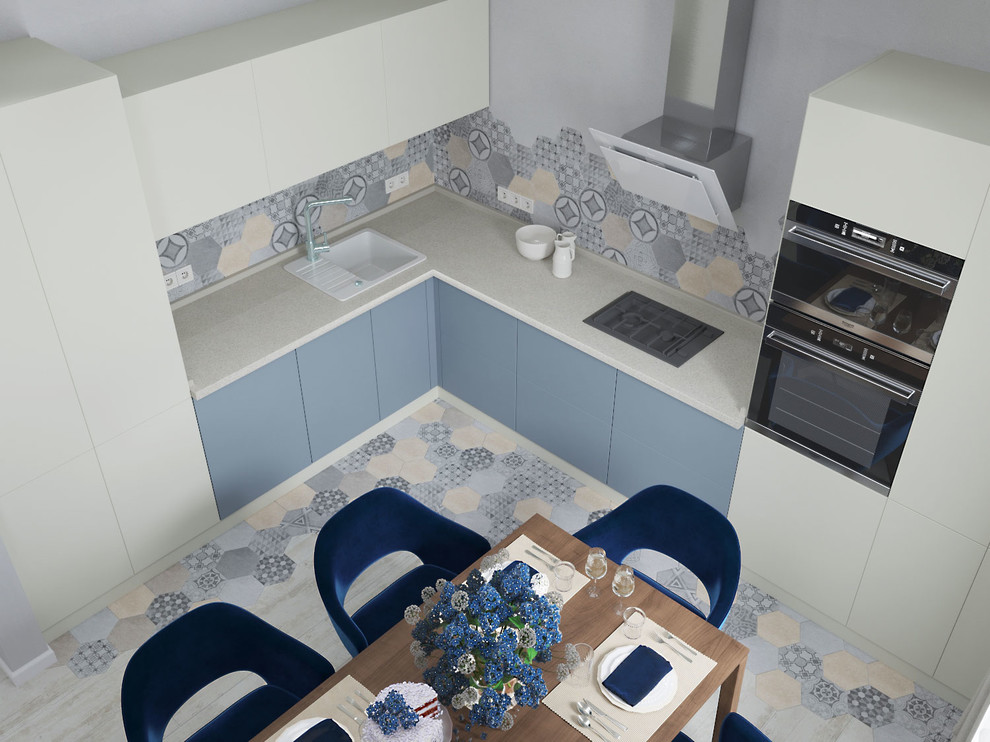 Объединенная кухня-гостиная