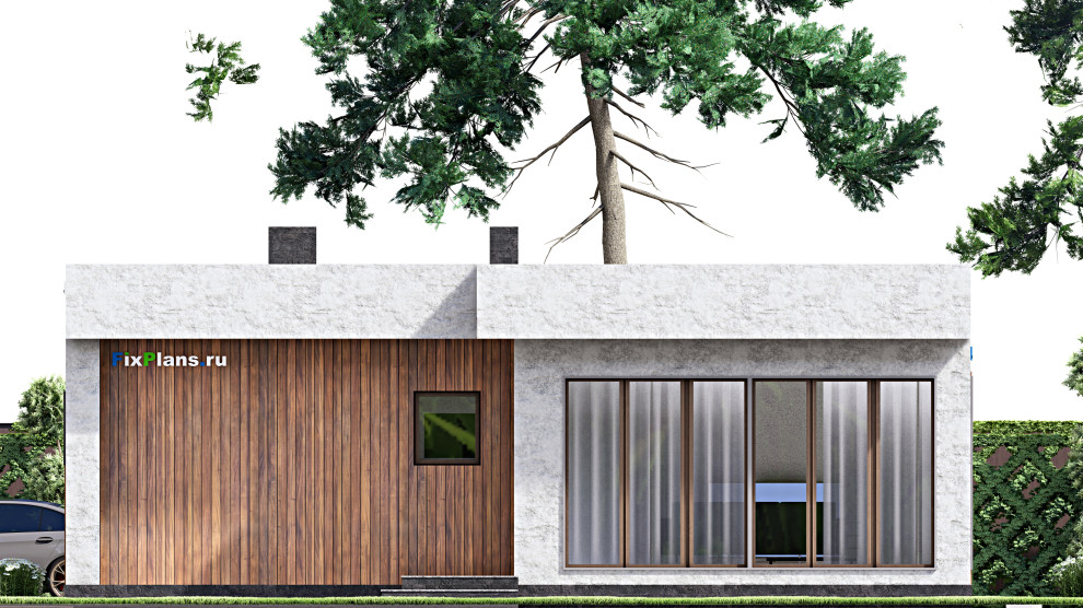 Проект одноэтажного дома 12х7м S54м2 F-14984