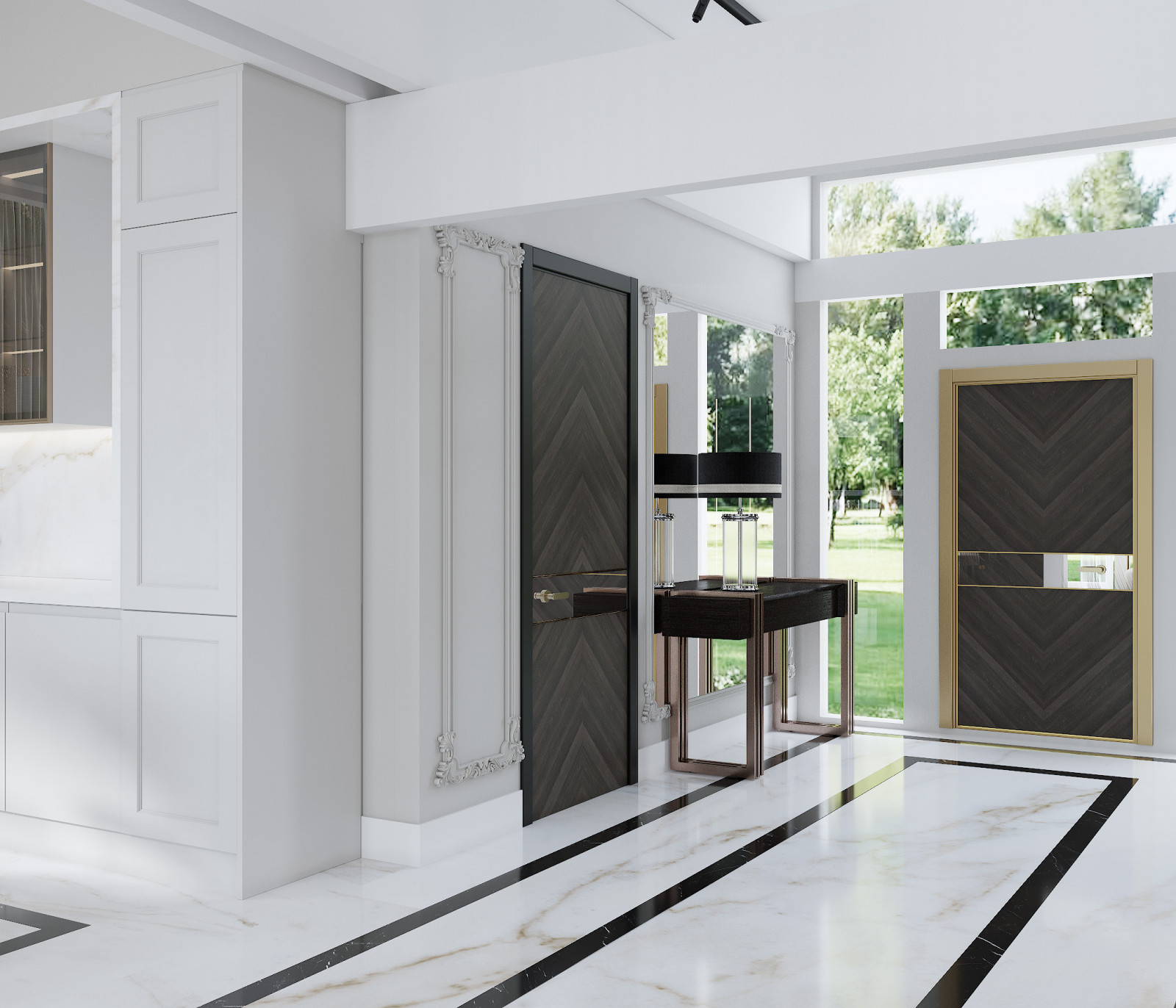 Фахверковый дом на 300 м2, в стиле ар-деко