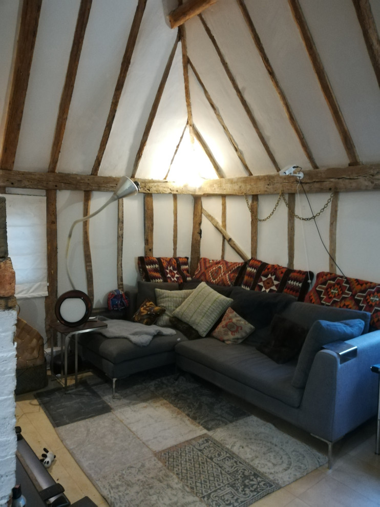 Cottage Lounge decluttering and organizing