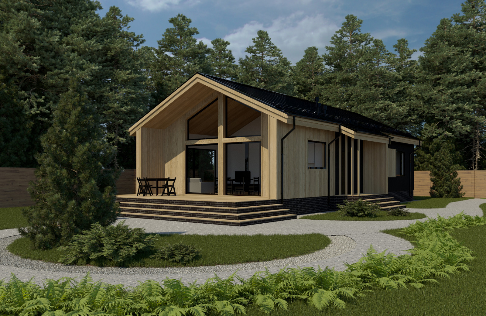 Каркасный дом 98м2