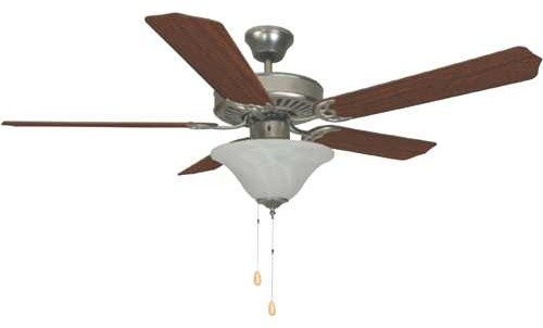 Bala 52 Dual Mount Ceiling Fan With Bowl Light Kit Brushed