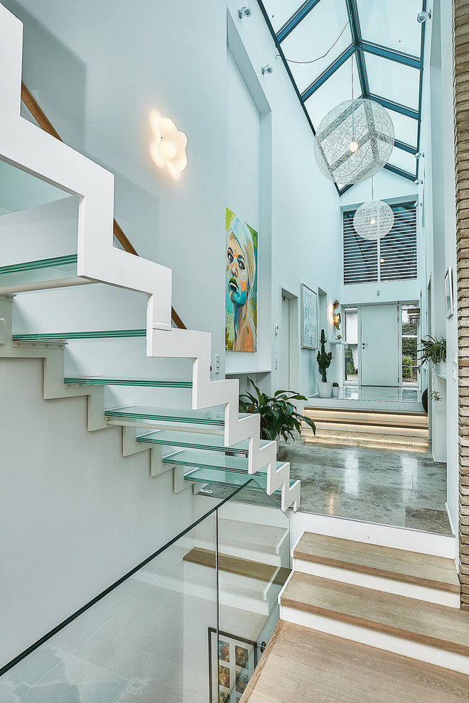 Contemporary staircase in Copenhagen.