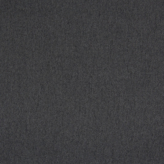 Charcoal Gray Solid Woven Upholstery Fabric, Continous Yard