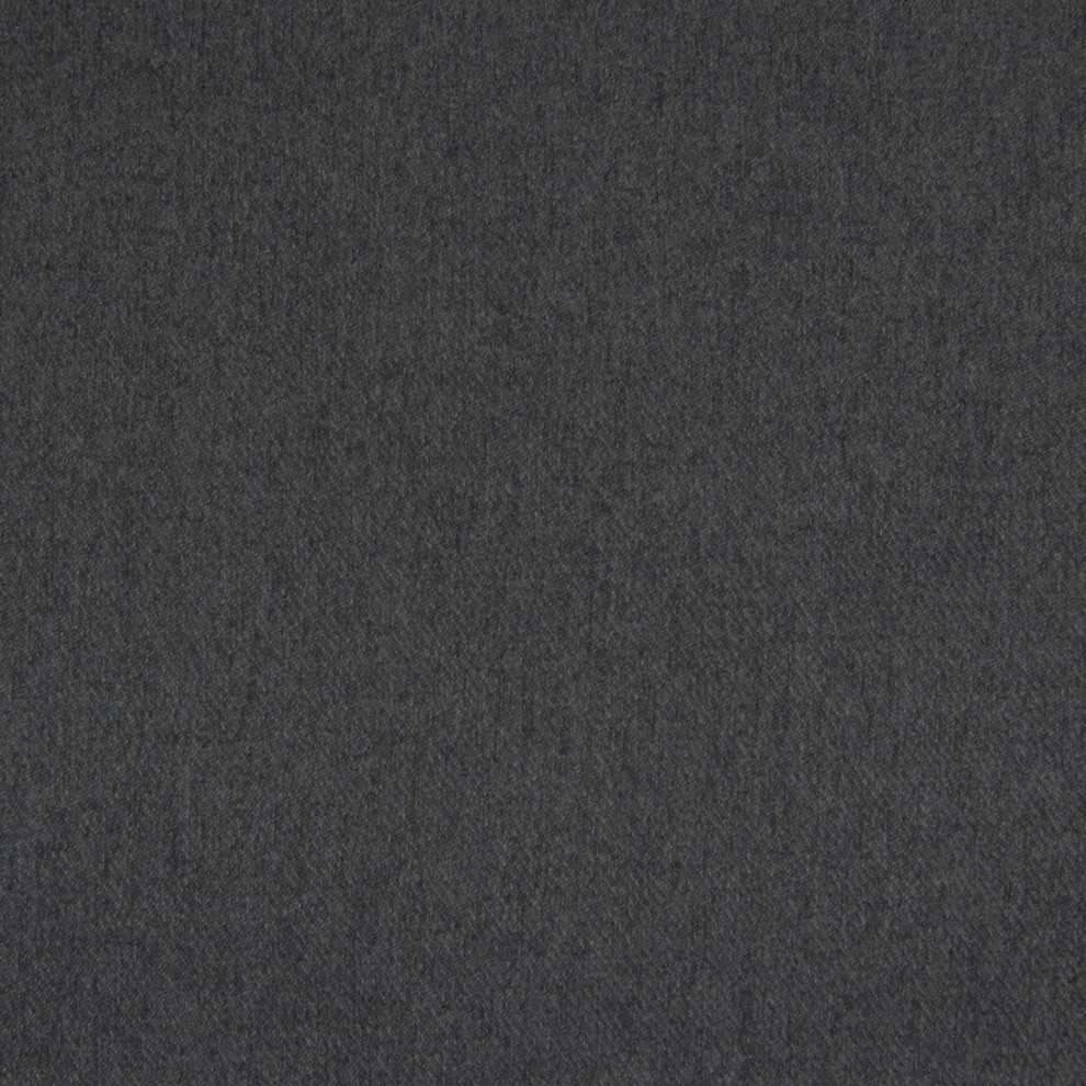 Charcoal Gray Solid Woven Upholstery Fabric, Continous Yard